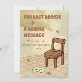 The Last Breeze & A Gentle Message Vintage Invite Kaart