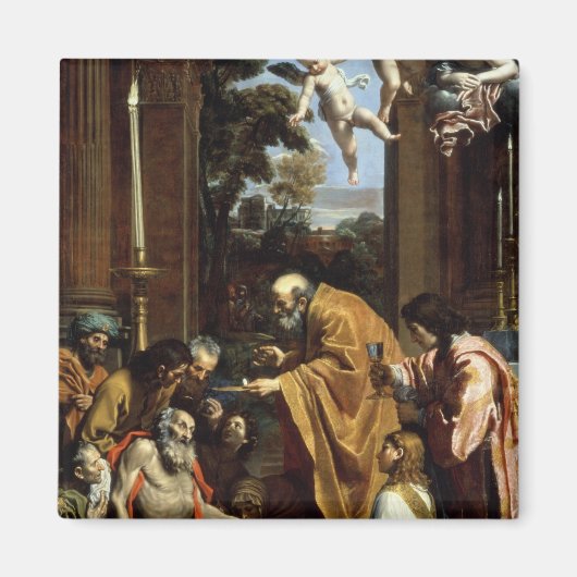 The Last Sacrament of St. Jerome, 1614 Magneet (Voorkant)