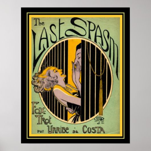 "The last Spasm" Art Deco Foxtrot Print 16x20 (Voorkant)