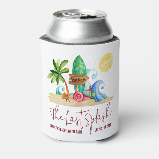 The Last Splash, Strand, Surfthema Afscheidspartij Blikjeskoeler (Blikje Achterkant)