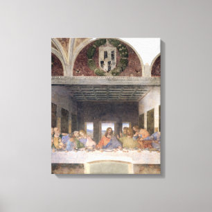 The Last Supper, 1495-97 3 Canvas Afdruk