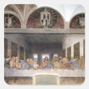 The Last Supper, 1495-97 3 Vierkante Sticker