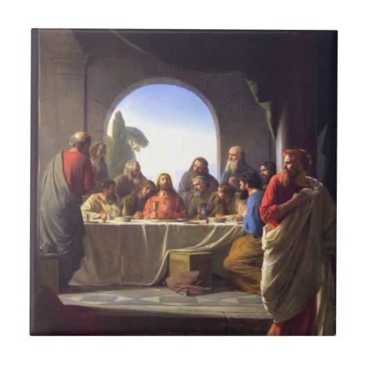 The Last Supper - Carl Bloch Tegeltje (Voorkant)