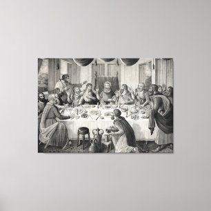 "The Last Supper" ingepakte canvas print
