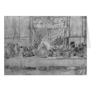 The Last Supper, na fresco door Leonardo da.