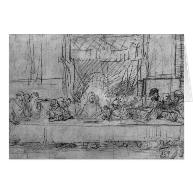 The Last Supper, na fresco door Leonardo da. (Voorkant Horizontaal)