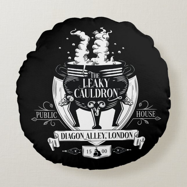 THE LEAKY CAULDRON™ Shop Graphic Rond Kussen (Voorkant)