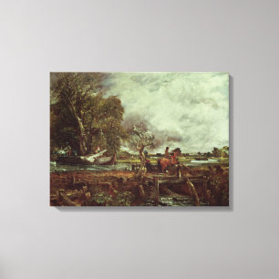 The Leaping Horse, c.1825 (olie op canvas) Canvas Afdruk