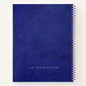 The Legacy | Indigo Leather & Silver Scholar Notitieboek (Achterkant)