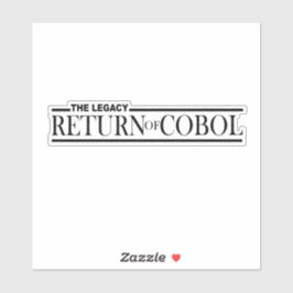 The Legacy: Return of Cobol Programming Language Sticker