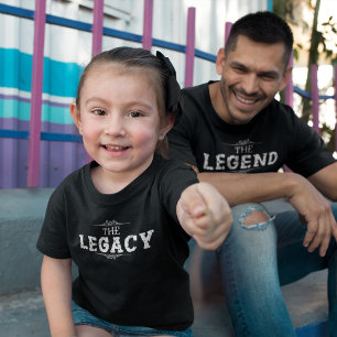 The Legacy Vaderdag Meisjes Zwart T-shirt