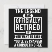the legend Has Officially Retired Save The Date (Voorkant)