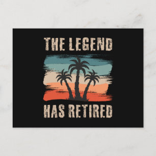 The legend has retired, Retitation, Retiree Briefkaart