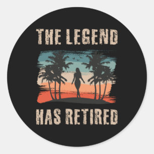 The legend has retired, Retitation, Retiree Ronde Sticker