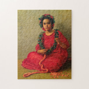 The Lei Maker 1901 by Theodore Wores Legpuzzel