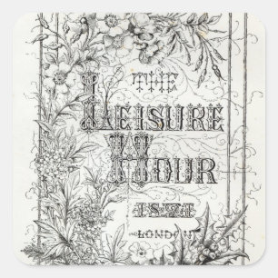 The Leisure Hour, Londen, 1891 Vierkante Sticker
