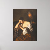 The Letter (between 1650 and 1660) Canvas Afdruk (Voorkant)