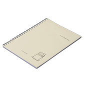 The Library Stamp Minimalist Book Lover Notebook  Notitieboek (Linkerzijde)