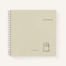 The Library Stamp Minimalist Book Lover Notebook  Notitieboek