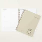 The Library Stamp Minimalist Book Lover Planner (Display)