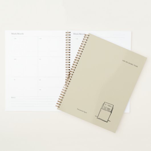The Library Stamp Minimalist Book Lover Planner (Display)