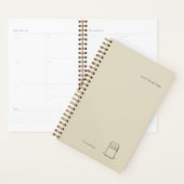 The Library Stamp Minimalist Book Lover Planner (Display)