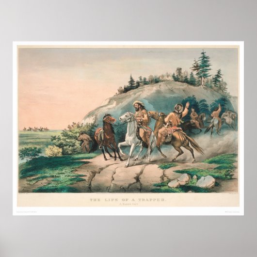 The Life of a Trapper: A Sudden Halt (0877A) Poster (Voorkant)