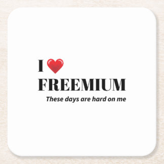 The "Life on a Budget" adulting is hard humour  Vierkante Kartonnen Onderzetter