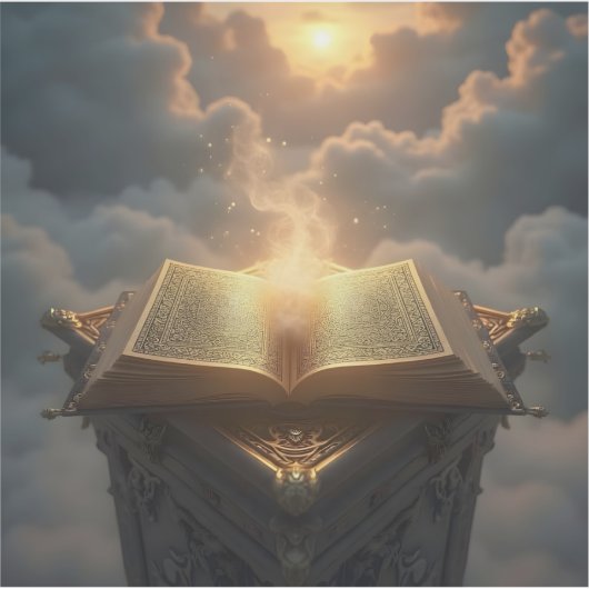 The Light Of Knowledge - Square Vinyl Sticker (Voorkant)