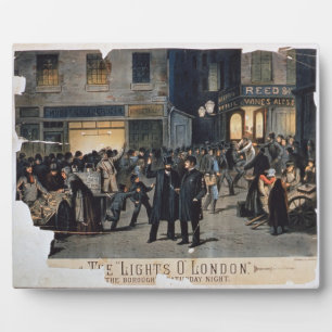 'The Lights O' London' (kleurenlitho) Fotoplaat