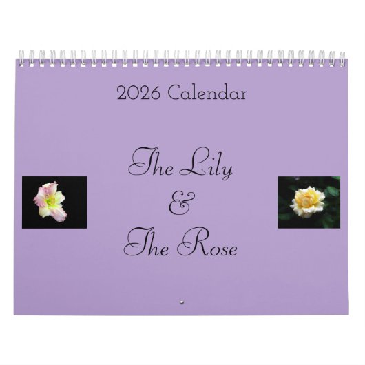 The Lily & the Rose Calendar Kalender (Hoes)