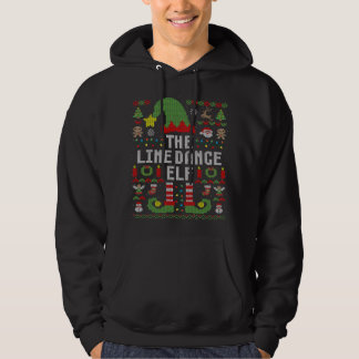 The Line Dance Elf Ugly kerstmatch Hoodie
