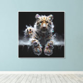 the liquid hunt canvas afdruk (Insitu (Houten vloer))