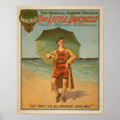 "The Little Duchess" Man op Beach Musical Poster (Voorkant)