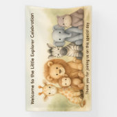 The Little Explorer | Safari Friends Adventure Spandoek (Verticaal)