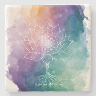 The Living Blueprint Stone Coaster Stenen Onderzetter