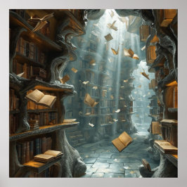 The Living Library Poster