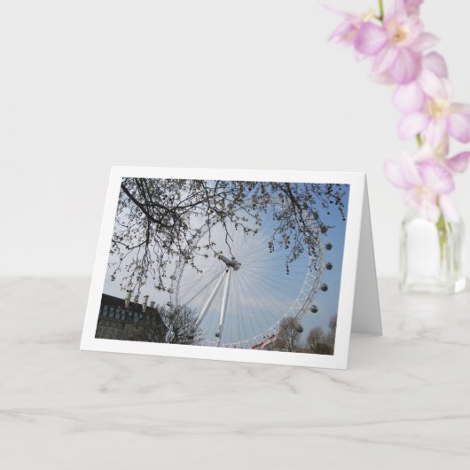 The London Eye, Londen, Engeland Kaart (Orchidee)