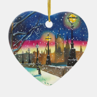 The London lamplighter thames Gordon Bruce art Keramisch Ornament