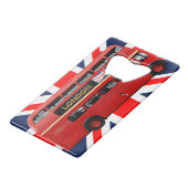 The London Red Bus Kredietkaart Flessenopener (Voorkant Gekanteld)