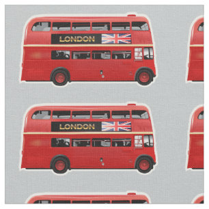 The London Red Bus Stof