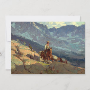 “The Lone Packer” Westerse kunst van Edgar Payne Kaart