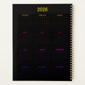 The Lonely Bird 4:  Liquid Art Style  Planner (Achterkant)