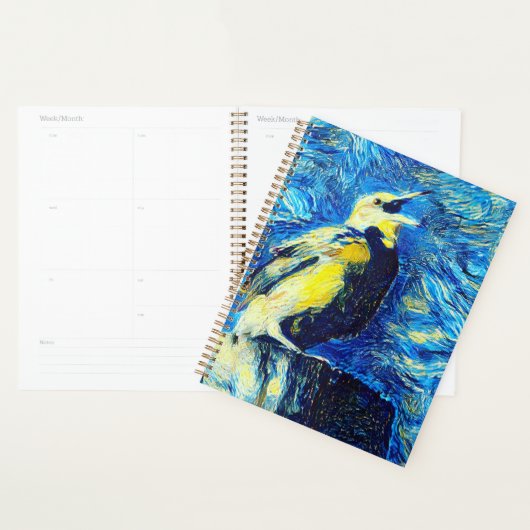 The Lonely Bird VanGogh Style  Planner (Display)