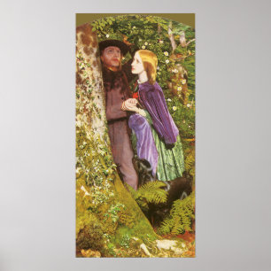 The Long Engagement van Arthur Hughes, Vintage Art Poster