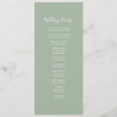 Thé Longueur Programmes de mariage Phare (Dos)