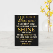 The Lord Bless You And Keep You  Kaart (Gele Bloem)
