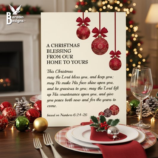 THE LORD BLESS YOU Christian Christmas Blessing