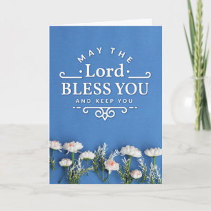 The Lord Bless You en hou je bij Flowers Kaart