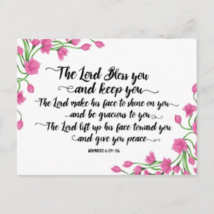 The Lord Bless You en Keep You Briefkaart